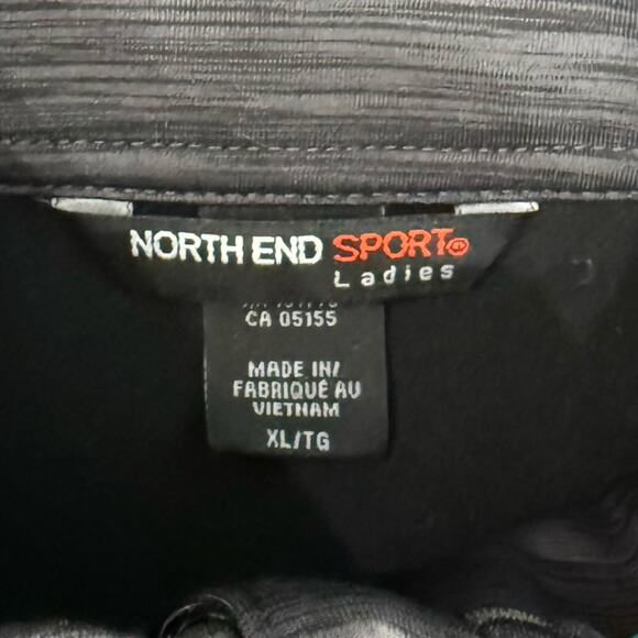 North End Sport Ladies Xbox Gray Green Track Athletic Full Zip Jacket Size XL - Picture 4 of 10